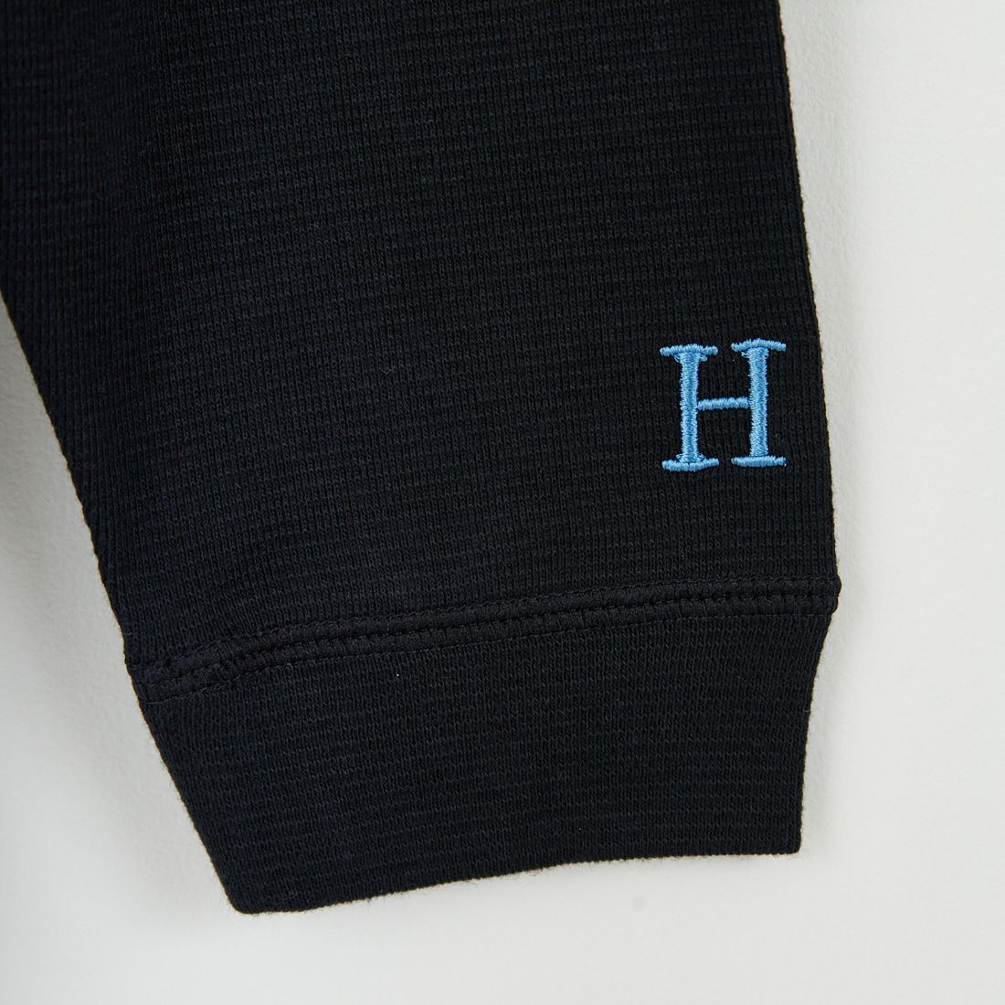 HOLLYWOOD RANCH MARKET [ハリウッドランチマーケット] ストレッチフライス 9.5ozヘムリブ ロングスリーブTシャツ [1015123] NAVY