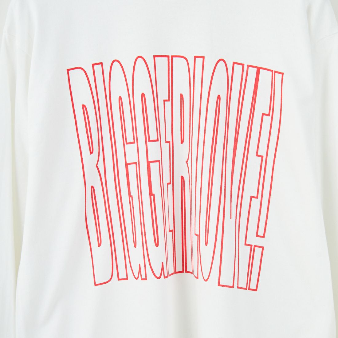 Tony Taizsun [トニータイズサン] BIGGER LOVE ロングスリーブTシャツ [25FW-010] WHITE