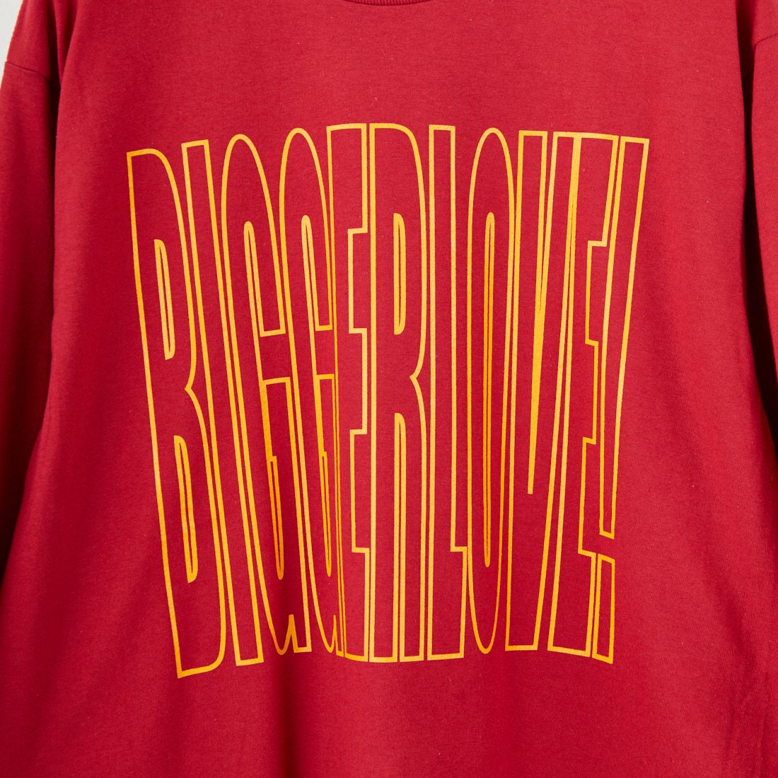 Tony Taizsun [トニータイズサン] BIGGER LOVE ロングスリーブTシャツ [25FW-010] BURGUNDY