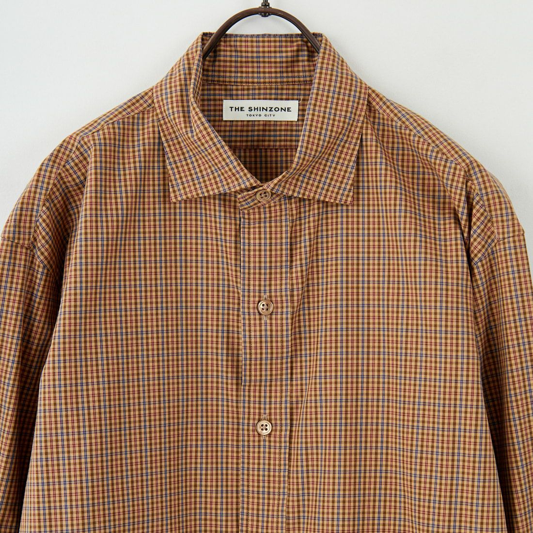 THE SHINZONE [ザ シンゾーン] ペックチェックシャツ [25AMSBL06] 41 BEIGE