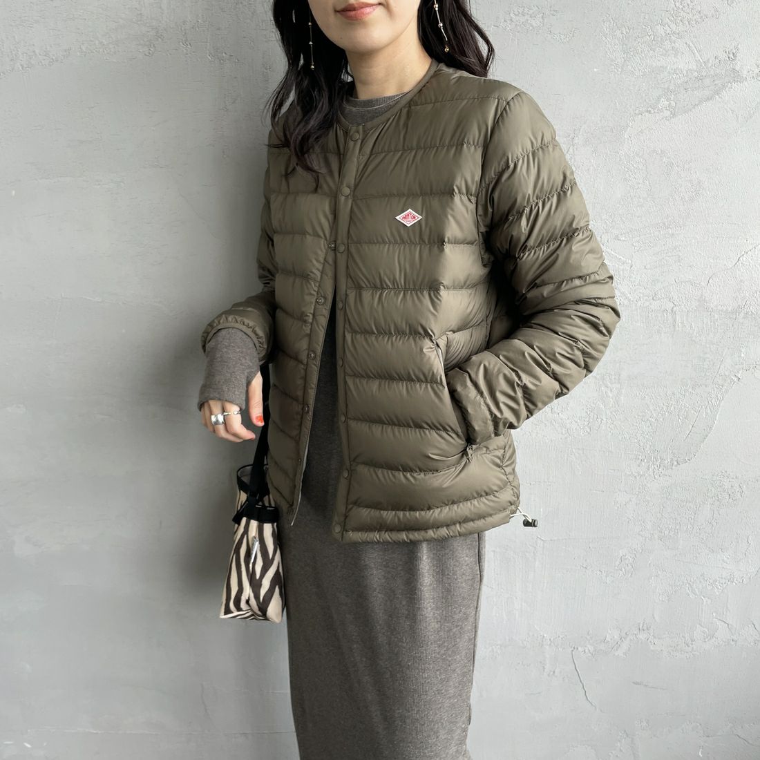 DANTON [ダントン] インナーダウン ジャケット [DT-A0001RRT] OLIVE