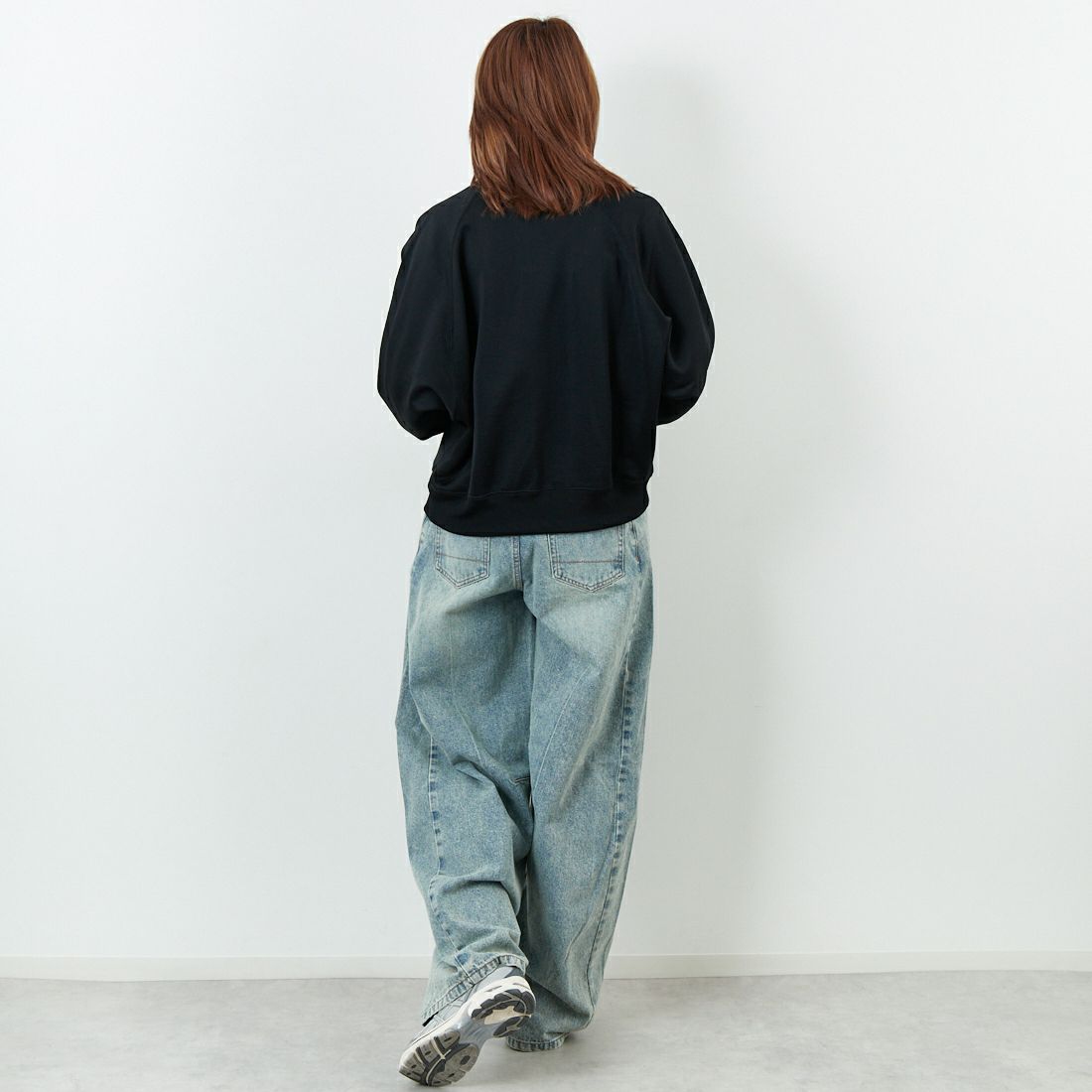 Needles [ニードルズ] ドルマンスリーブトラックジャケット [RW327] C BLACK &&モデル身長：167cm 着用サイズ：2&&