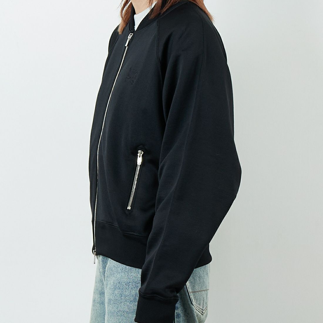 Needles [ニードルズ] ドルマンスリーブトラックジャケット [RW327] C BLACK &&モデル身長：167cm 着用サイズ：2&&