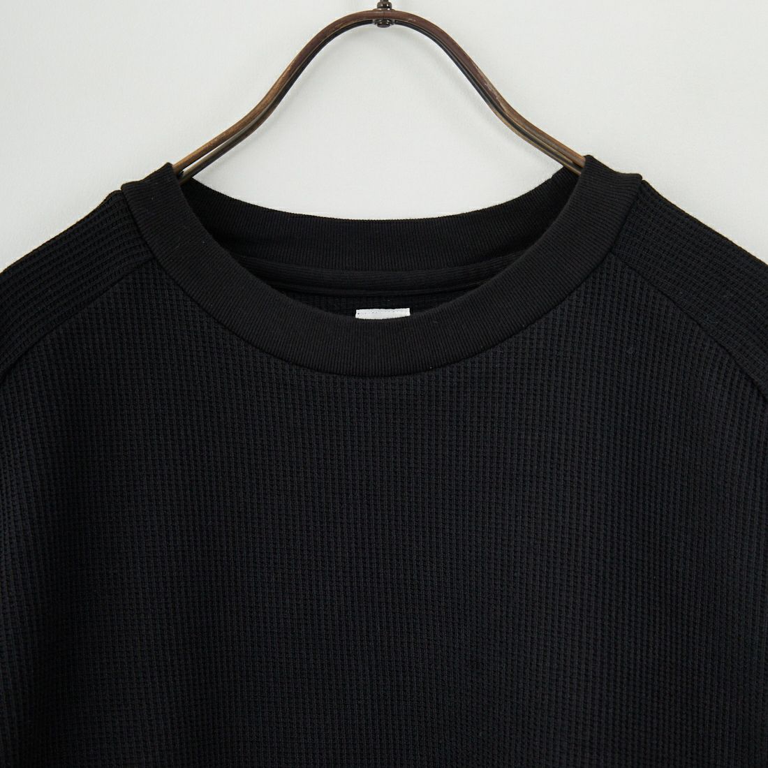 blurhms ROOTSTOCK [ブラームス ルーツストック] ラフ&スムース サーマルクルーネックドレス [BROOTS25F001W] 04 BLACK