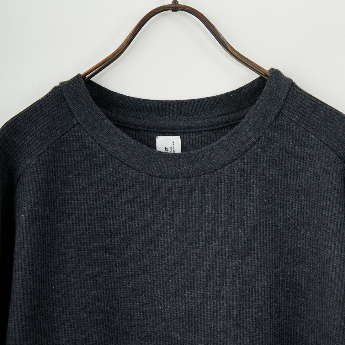 blurhms ROOTSTOCK [ブラームス ルーツストック] ラフ&スムース サーマルクルーネックドレス [BROOTS25F001W] 03 H.CHARC