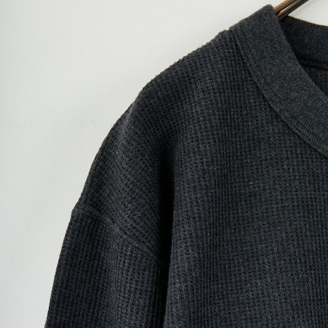 blurhms ROOTSTOCK [ブラームス ルーツストック] ラフ&スムース サーマルベースボールTシャツ [BROOTS24F31F25] 03 H.CHARC