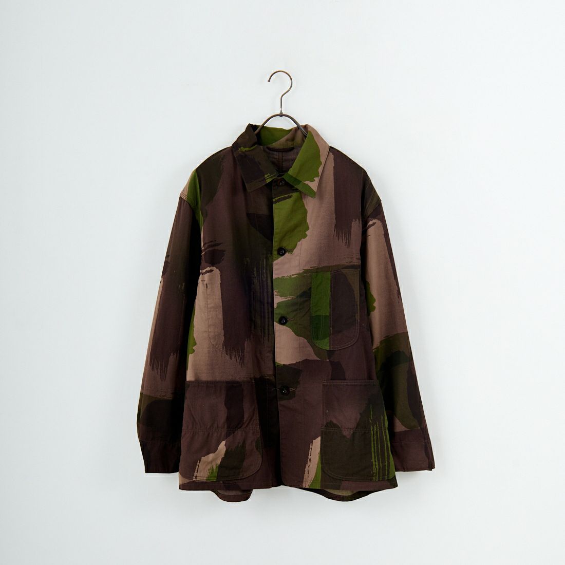 blurhms ROOTSTOCK [ブラームス ルーツストック] ブラッシュストロークカモ カバーオールジャケット [BROOTS25S6F25PT] 01 B.CAMO