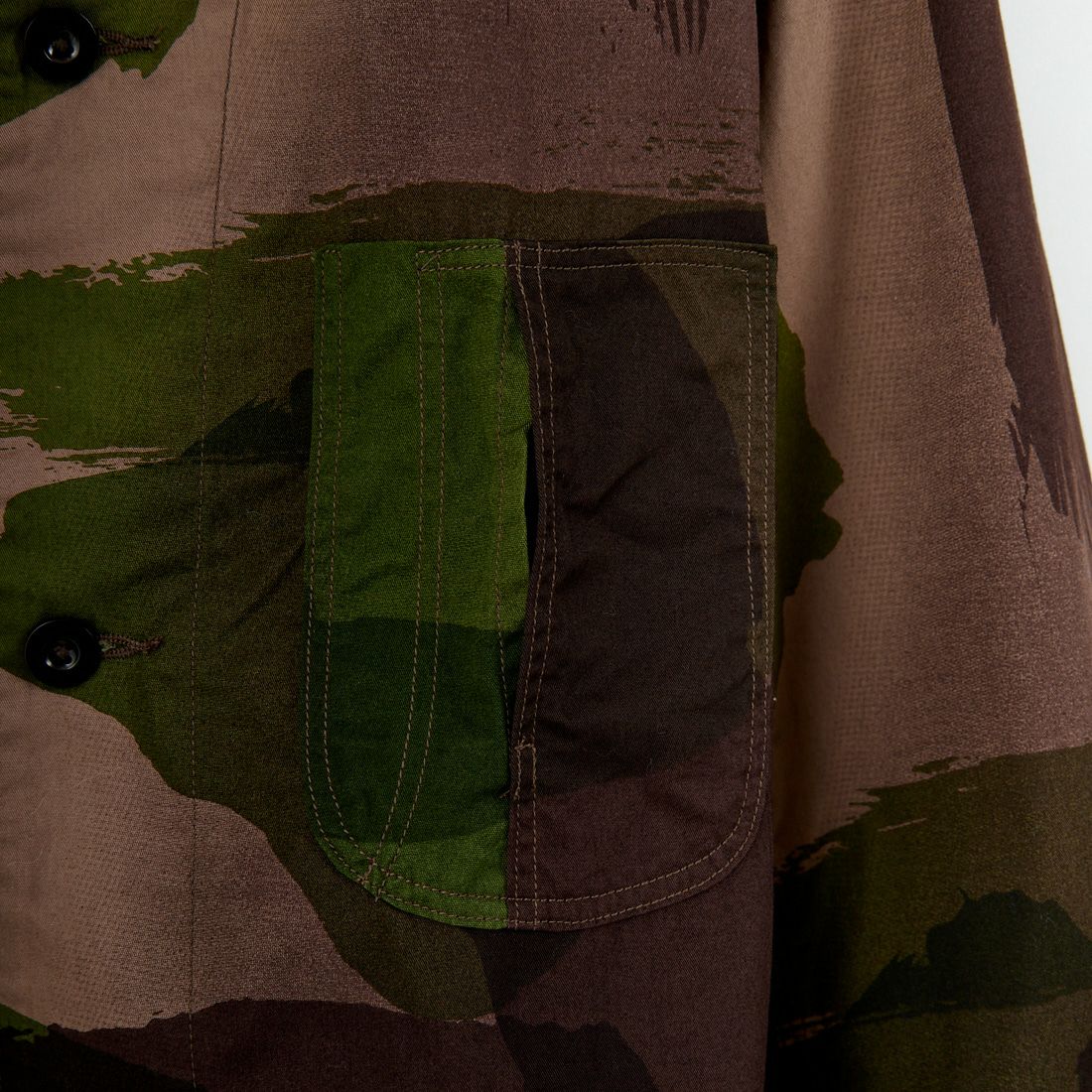 blurhms ROOTSTOCK [ブラームス ルーツストック] ブラッシュストロークカモ カバーオールジャケット [BROOTS25S6F25PT] 01 B.CAMO