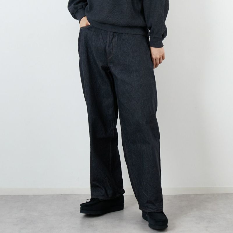 【50s】Rayon gabadine pants ナス紺 鬼フェード 50s】Rayon gabadine pants ナス紺 鬼フェード