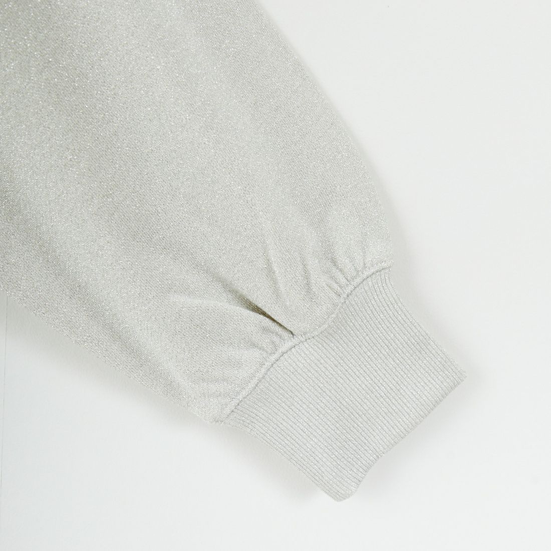 emmi [エミ] ラメ裏毛ショートスウェットトップス [13WCT254065] LGRY