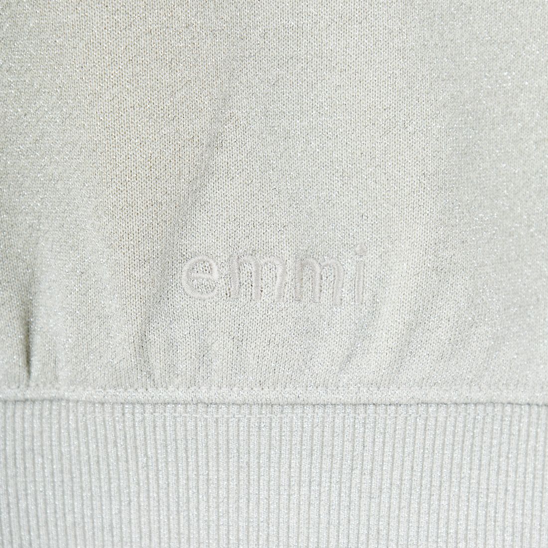 emmi [エミ] ラメ裏毛ショートスウェットトップス [13WCT254065] LGRY