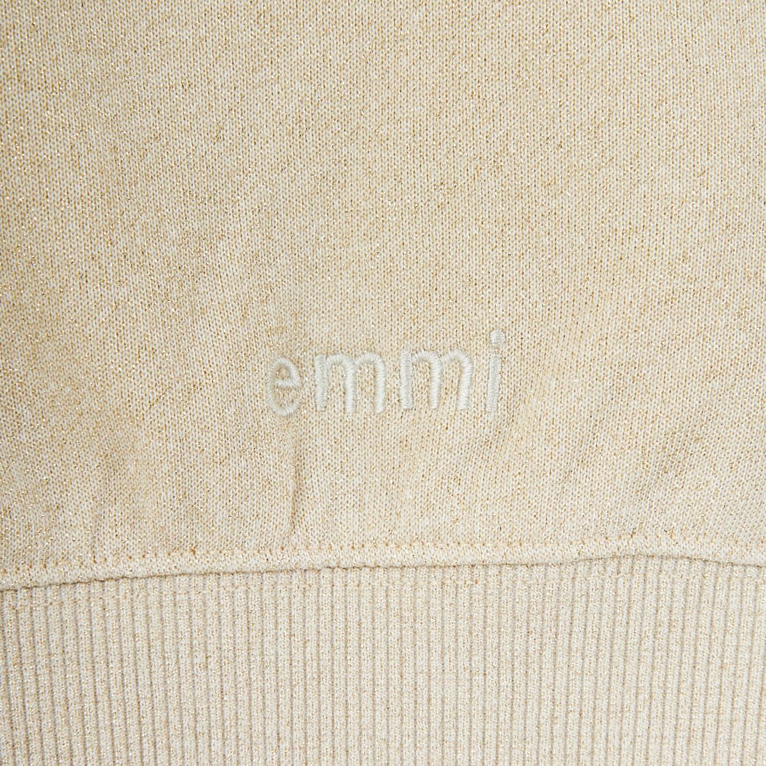 emmi [エミ] ラメ裏毛ショートスウェットトップス [13WCT254065] LBEG