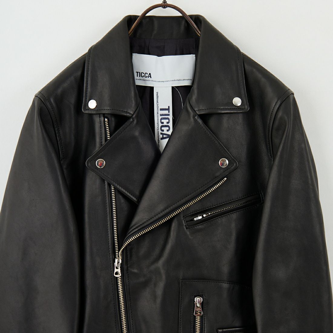 TICCA [ティッカ] ダブルライダースジャケット [TBEA-021] BLACK