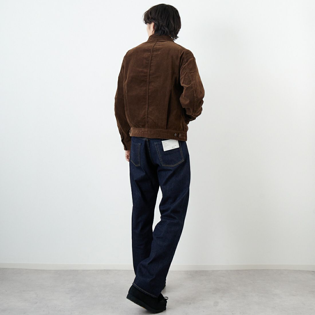 A VONTADE [アボンタージ] ジップワークジャケット [VTD-0565-JK-CD] 11 DK.BRN &&モデル身長：179cm 着用サイズ：M&&