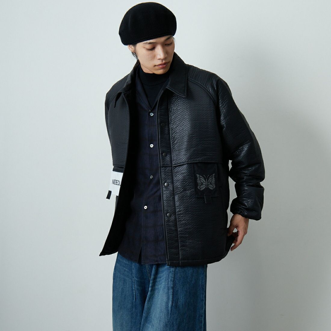 B BLACK&&モデル身長：179cm 着用サイズ：M&&