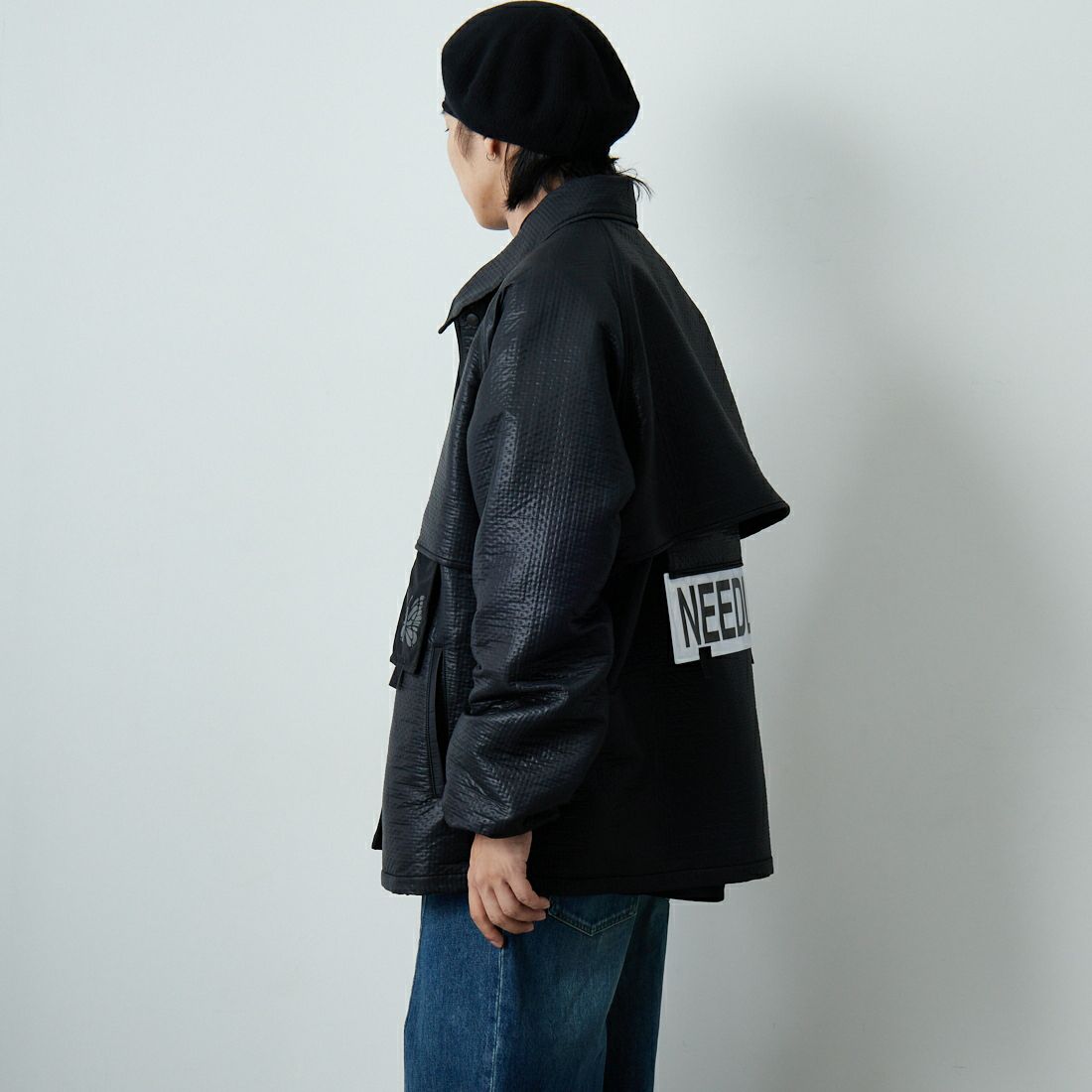 Needles [ニードルズ] クルーザージャケット [RW178] B BLACK &&モデル身長：179cm 着用サイズ：M&&