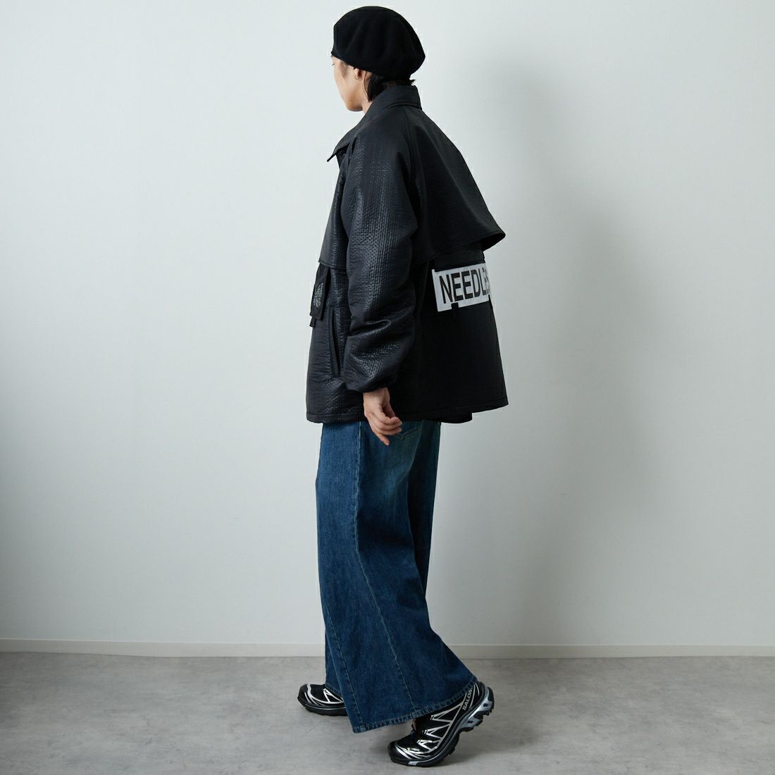 Needles [ニードルズ] クルーザージャケット [RW178] B BLACK &&モデル身長：179cm 着用サイズ：M&&