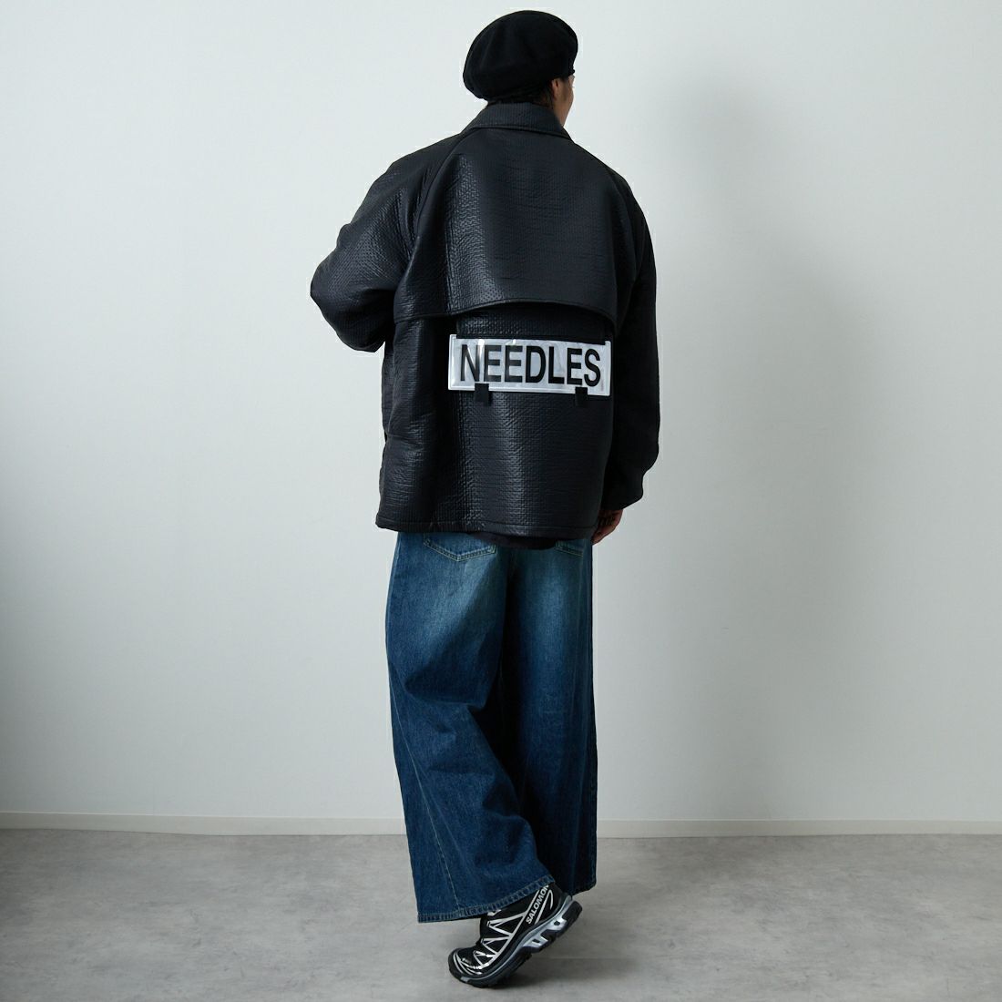 Needles [ニードルズ] クルーザージャケット [RW178] B BLACK &&モデル身長：179cm 着用サイズ：M&&