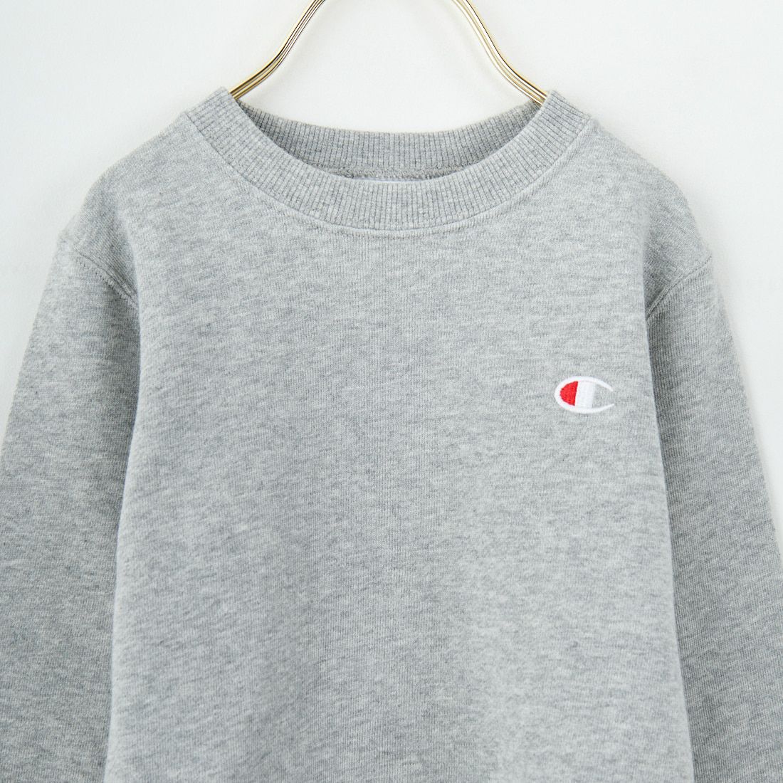 Champion [チャンピオン] キッズ リバースウィーブ(R) クルーネックスウェットシャツ [CK-Y001] 070 OX GRY