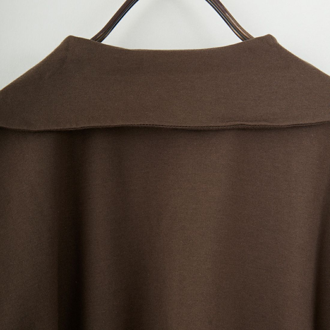 mizuiro ind [ミズイロインド] ワイドカラーポロシャツ [3-210053] 45 D.BROWN