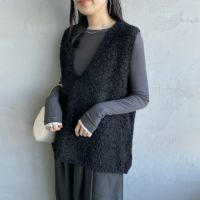 99 BLACK&&モデル身長：160cm 着用サイズ：F&