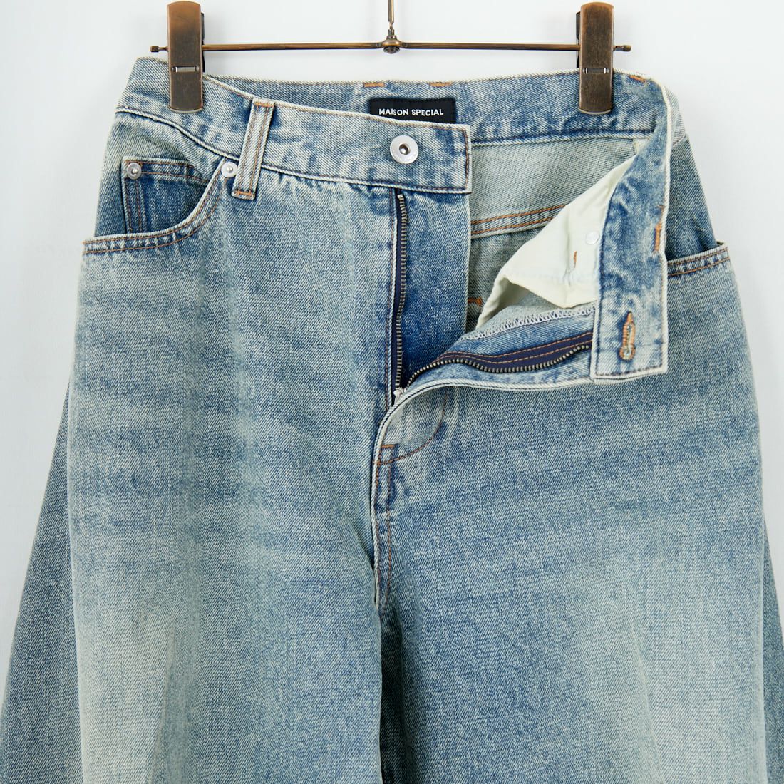 MAISON SPECIAL [メゾンスペシャル] コクーンカーブデニム [21252465704] BLU