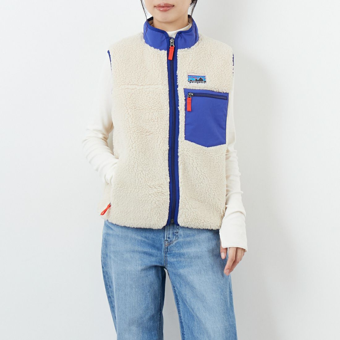 patagonia [パタゴニア] キッズ レトロX ベスト [65614] DNAT &&モデル身長：162cm 着用サイズ：KID-XL&&