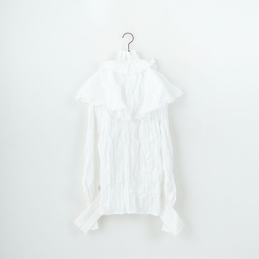 【新品未使用】ラッフルフリルブラウスMAISON SPECIAL 白 ホワイト MAISON SPECIAL ブラウス シャツ Ruffle Blouse/ラッフルフリル