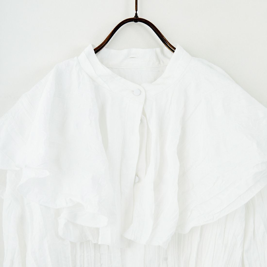 MAISON SPECIAL [メゾンスペシャル] 2WAYラッフルフリルブラウス [21252315205] WHT