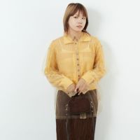 YEL&&モデル身長：167cm 着用サイズ：F&&