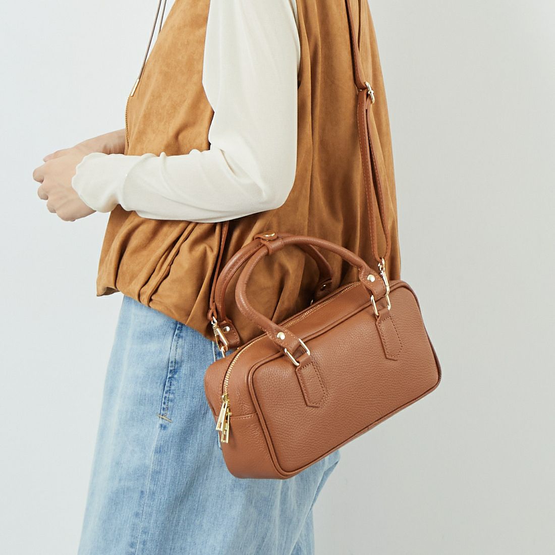 AULENTTI [オウレンティ] DOLLARO ハンドバッグ [LB-85929-DO] D17 CUOIO