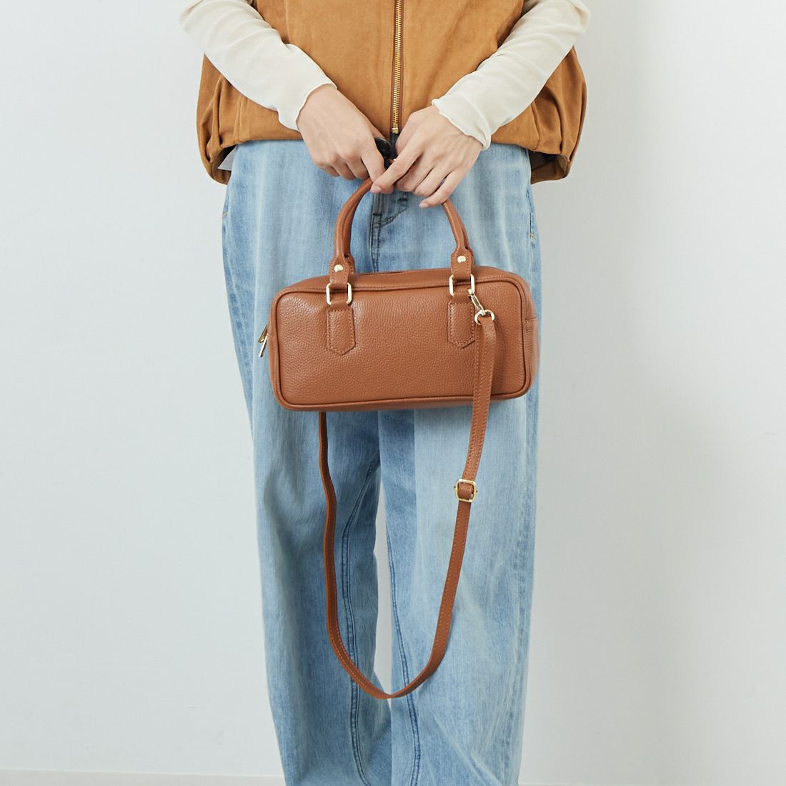 AULENTTI [オウレンティ] DOLLARO ハンドバッグ [LB-85929-DO] D17 CUOIO