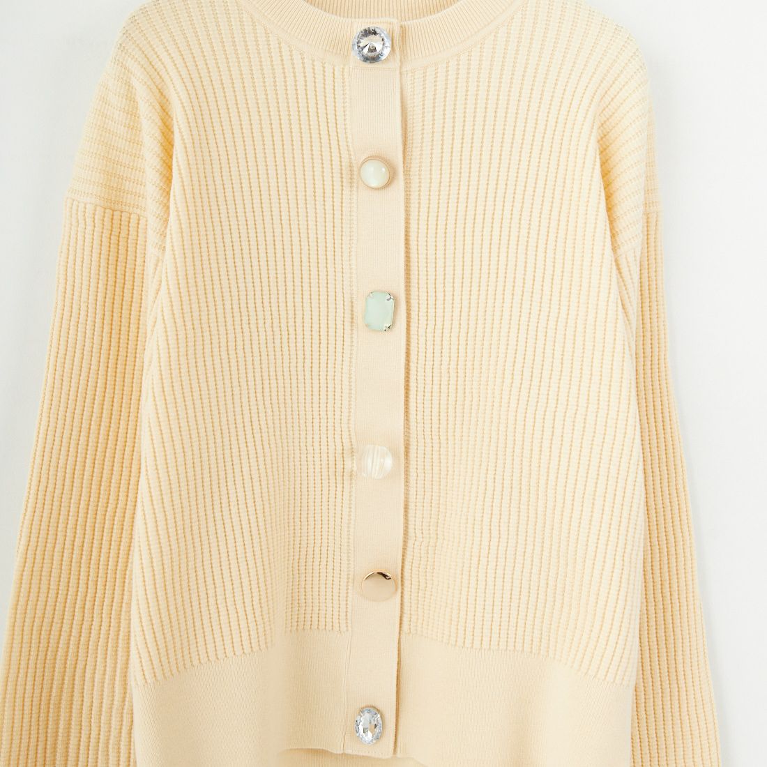 TORRAZZO DONNA [トラッゾドンナ] ビジューニットカーディガン [6262-682] 09 IVORY