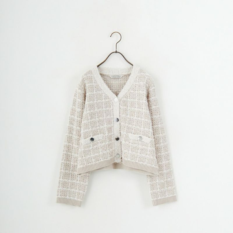 TORRAZZO DONNA [トラッゾドンナ] チェックパターンカーディガン [6262