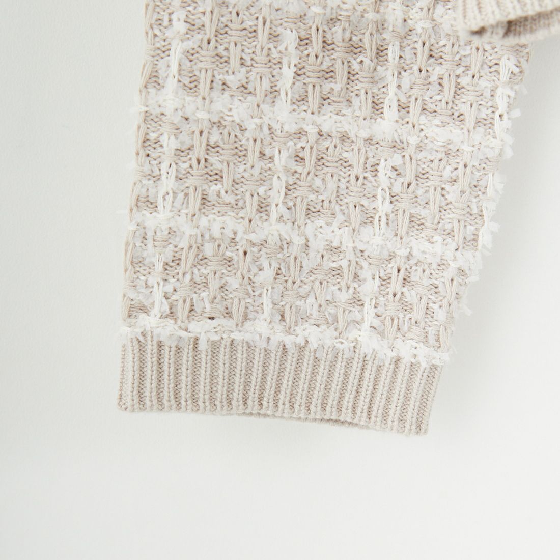 TORRAZZO DONNA [トラッゾドンナ] チェックパターンカーディガン [6262-453] 09 IVORY