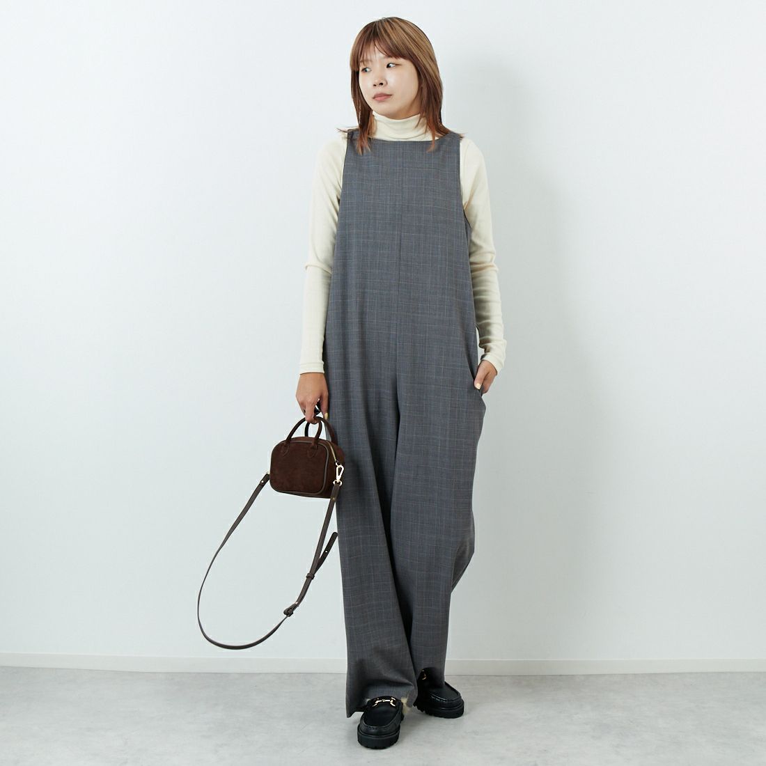 006 GRY CH&&モデル身長：167cm 着用サイズ：F&&