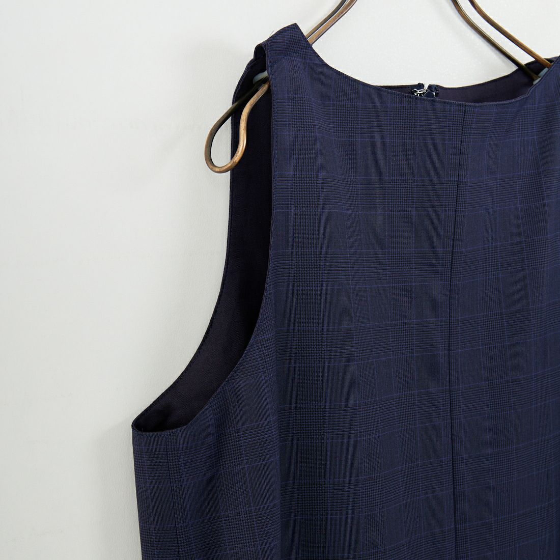 null. [ヌル] チェックパターンオールインワン [153WFO0254001] 089 NVY CH