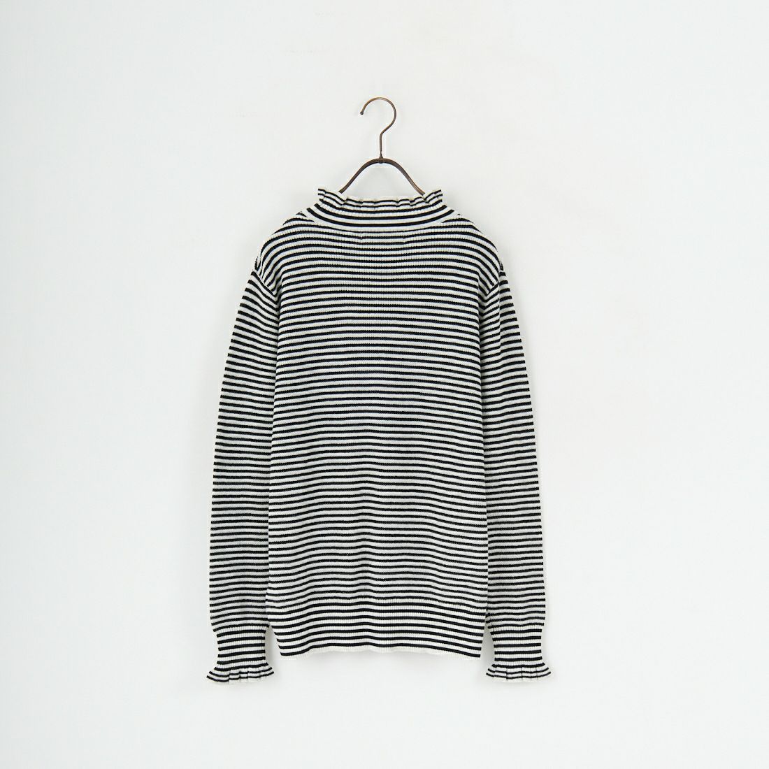 tumugu: [ツムグ] ランダムリブハイネックニット [TK19303B] 9L BORDER