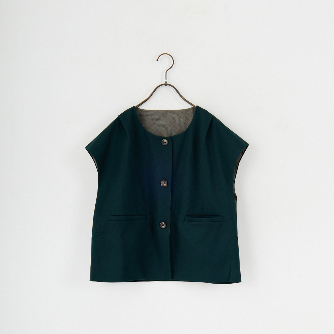 Kelen [ケレン] リバーシブルデザインベスト [LKL25FBL2255] GREEN
