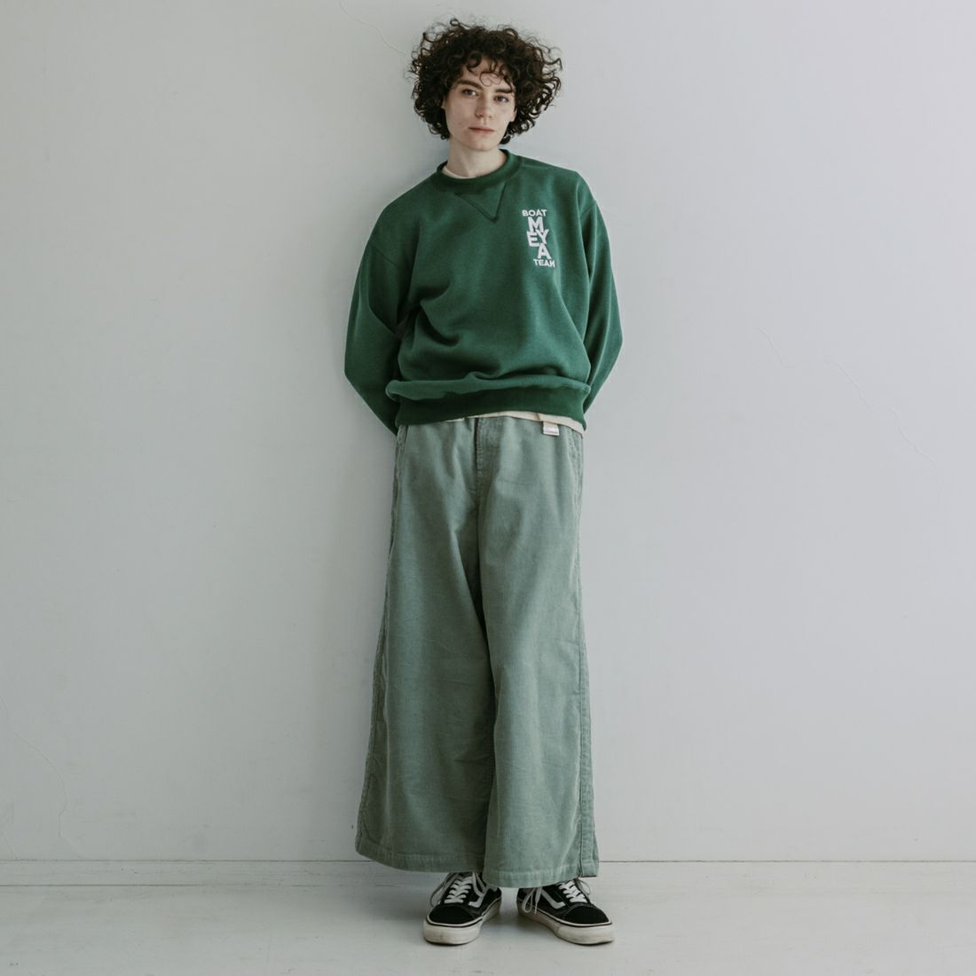 MEYAME [メヤメ] NO.6刺繍スウェット [MEY-2210] GREEN