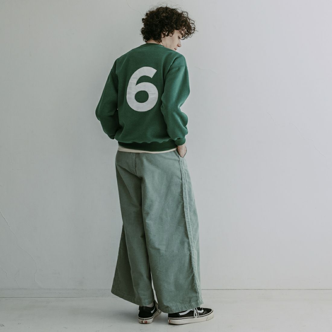 MEYAME [メヤメ] NO.6刺繍スウェット [MEY-2210] GREEN