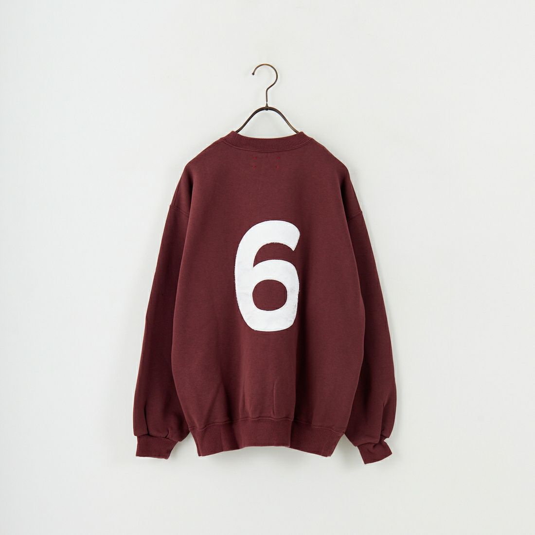 MEYAME [メヤメ] NO.6刺繍スウェット [MEY-2210] BURGUNDY