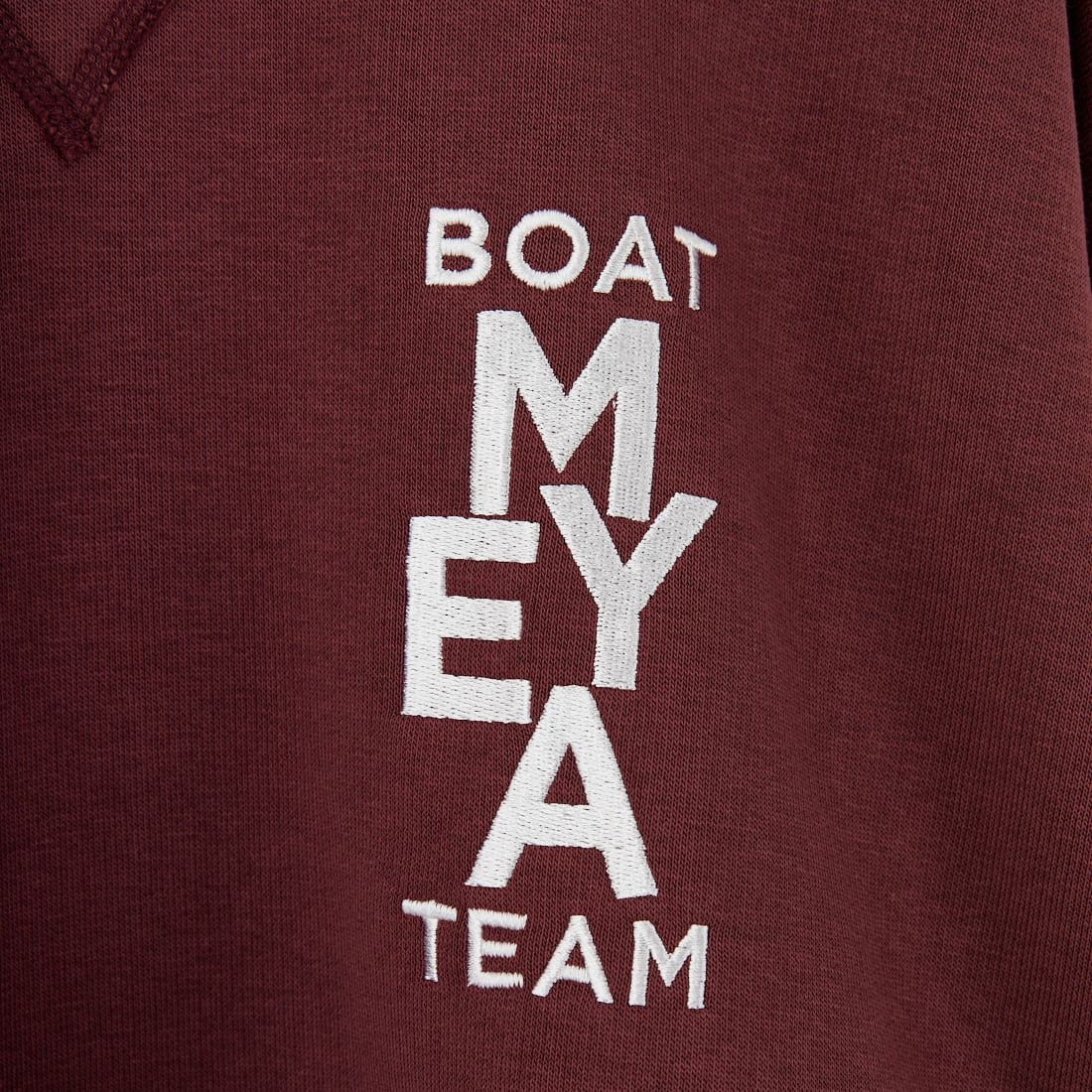 MEYAME [メヤメ] NO.6刺繍スウェット [MEY-2210] BURGUNDY