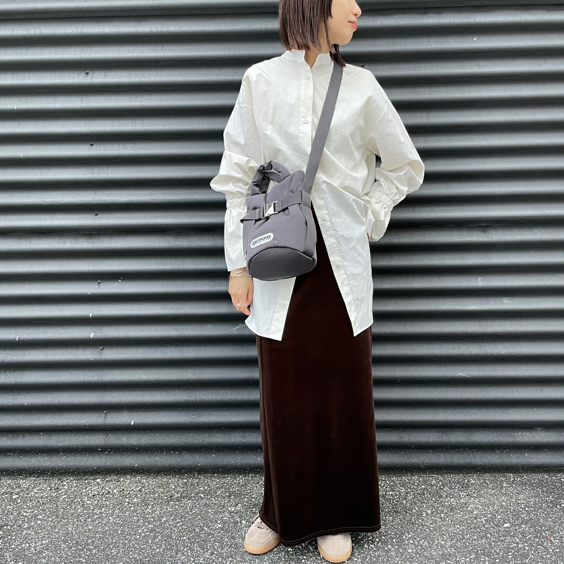 OUTDOOR PRODUCTS [アウトドアプロダクツ] 2WAYベルトトートバッグ [BR-OUT-25AW03] CHARCOAL