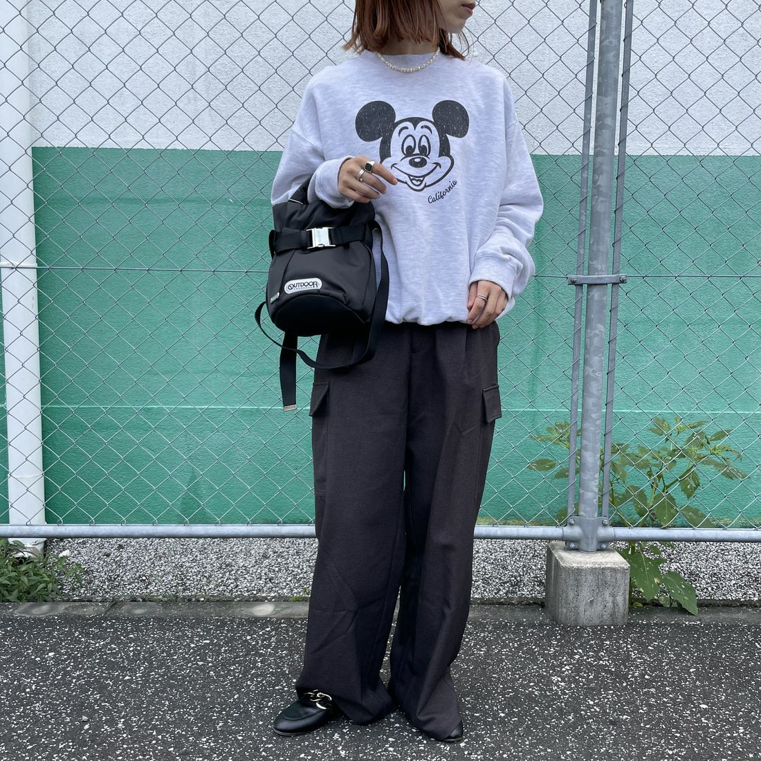 OUTDOOR PRODUCTS [アウトドアプロダクツ] 2WAYベルトトートバッグ [BR-OUT-25AW03] BLACK