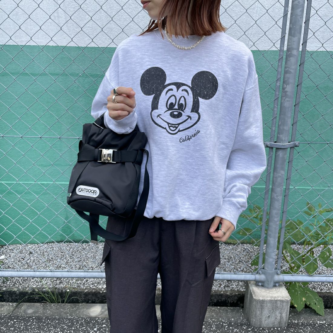 OUTDOOR PRODUCTS [アウトドアプロダクツ] 2WAYベルトトートバッグ [BR-OUT-25AW03] BLACK