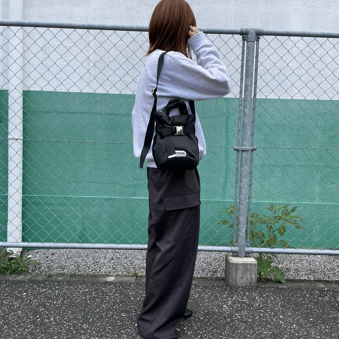 OUTDOOR PRODUCTS [アウトドアプロダクツ] 2WAYベルトトートバッグ [BR-OUT-25AW03] BLACK