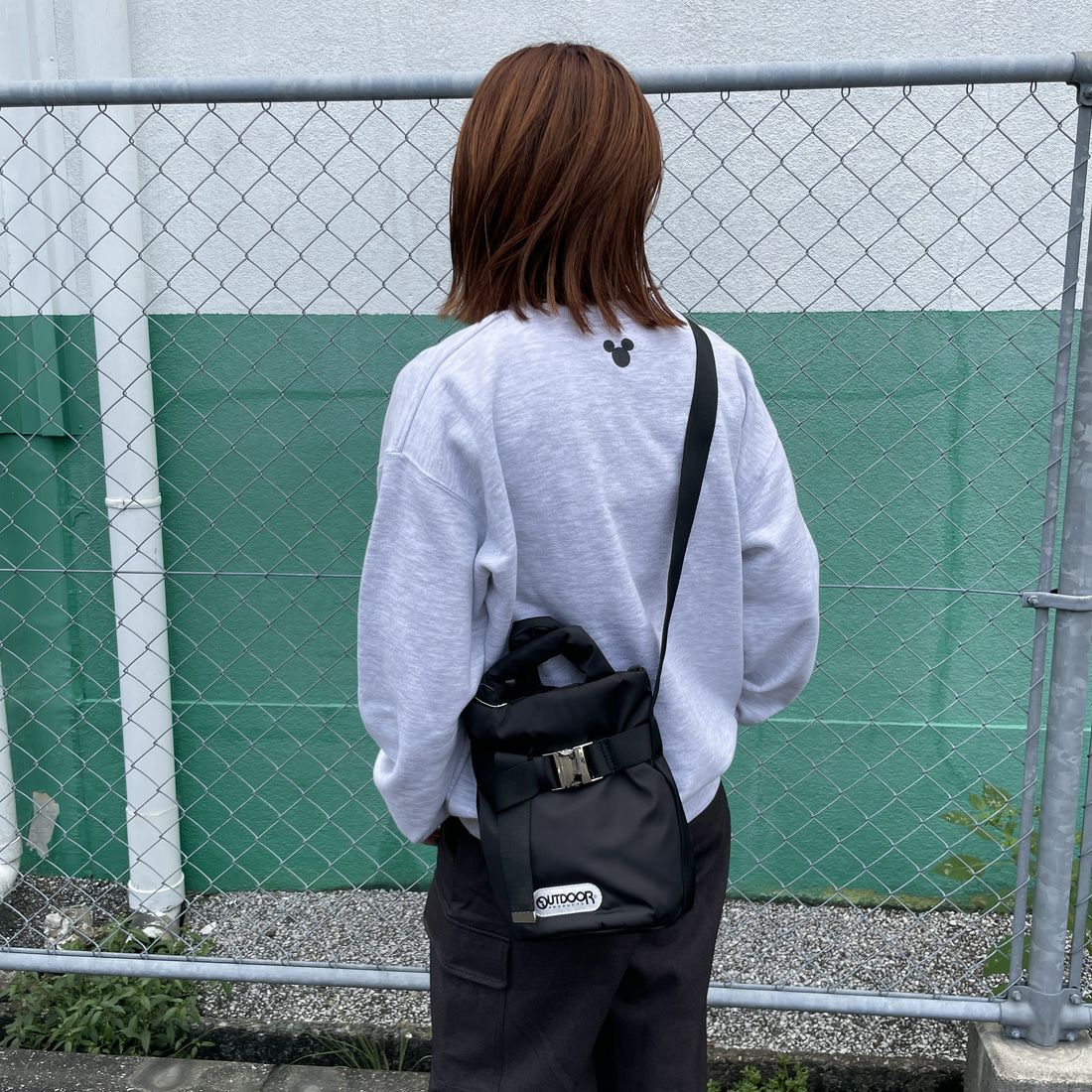 OUTDOOR PRODUCTS [アウトドアプロダクツ] 2WAYベルトトートバッグ [BR-OUT-25AW03] BLACK