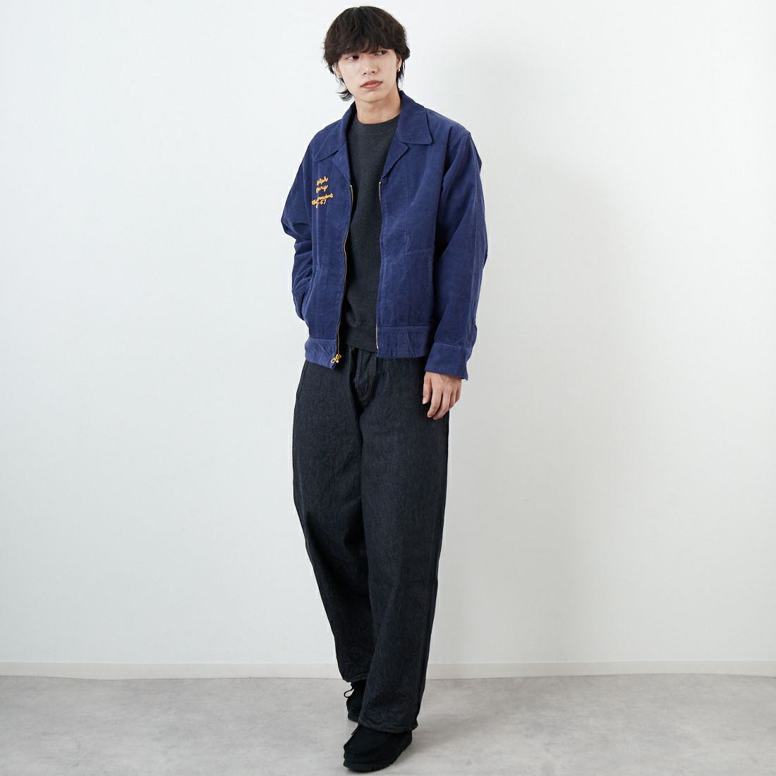 THRIFTY LOOK [スリフティールック] フロリダ FFAジャケット [TL25S006] FL NAVY &&モデル身長：179cm 着用サイズ：L&&