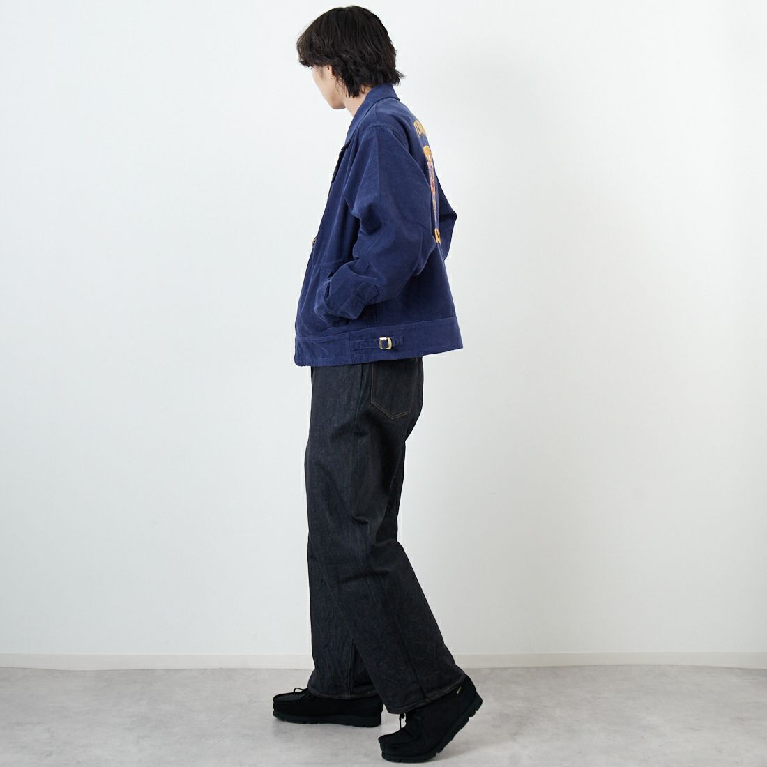 THRIFTY LOOK [スリフティールック] フロリダ FFAジャケット [TL25S006] FL NAVY &&モデル身長：179cm 着用サイズ：L&&
